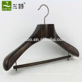 luxury branded antique wood hanger for fashion clothes shops